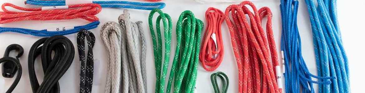 Sailboat Rigging Rope 1/4" x 50' White/Red Double Braided Sheet Halyard Line 