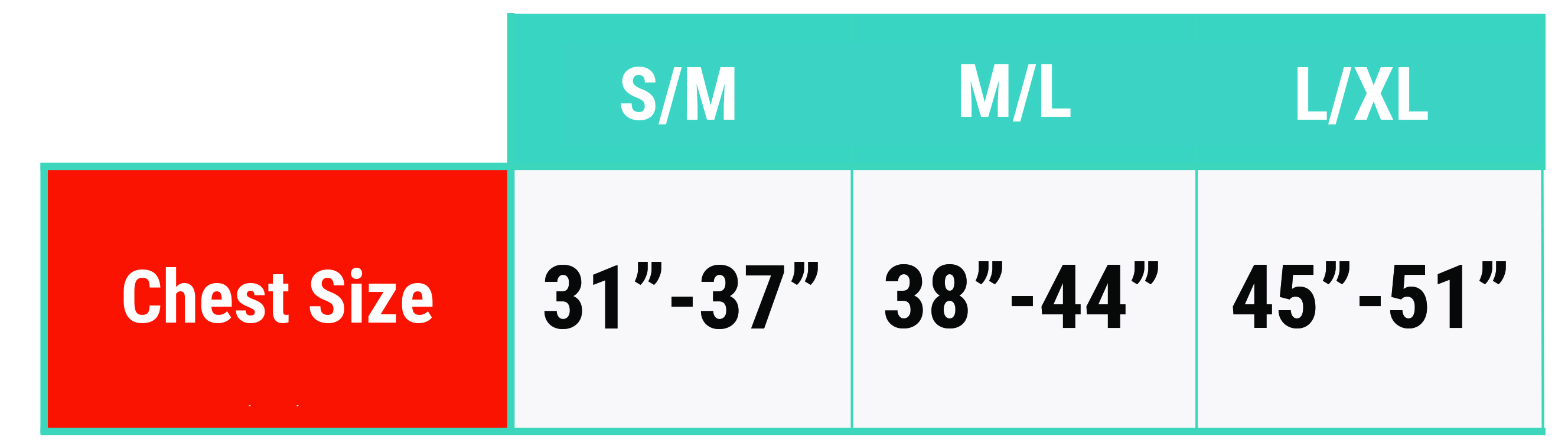 Astral Life Jacket Sizing Chart