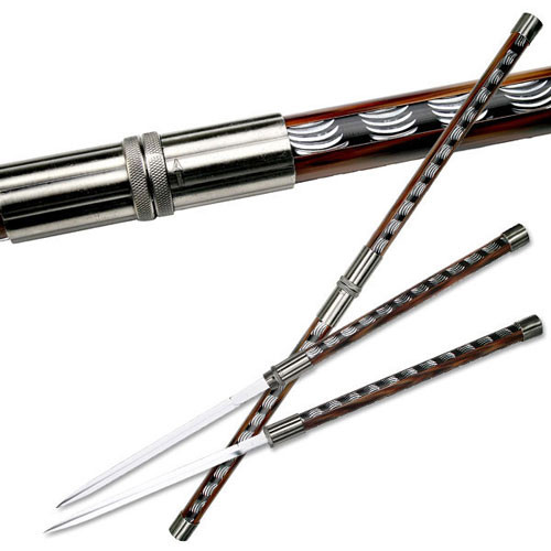Double Blade Ninja Sword With Lock. Double Blade Ninja Sword With Lock.