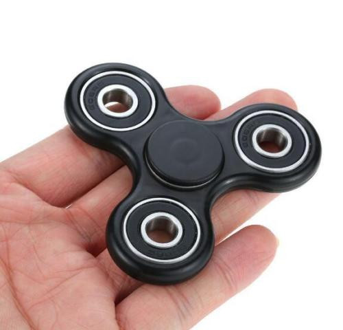 Tri-Spinner Fidget Toy Ceramic EDC Hand Finger Spinner Desk Focus BLACK Tri-Spinner Fidget Toy Ceramic EDC Hand Finger Spinner Desk Focus BLACK