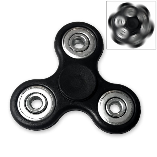 Fidget Tri-Spinner Black EDC All-Metal Weighted Bearing Fidget Tri-Spinner Black EDC All-Metal Weighted Bearing