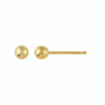 14K Yellow Gold Hollow Ball Post Earring | Sold by Pair | Bulk Prc Avlb | 640027 14K Yellow Gold Hollow Ball Post Earring | Sold by Pair | Bulk Prc Avlb | 640027