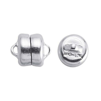 Brass Silver-Plated Mag-Lok Button Magnetic Clasps 7.8mm | Sold by Pair | Bulk Price Avlb | 61005212 Brass Silver-Plated Mag-Lok Button Magnetic Clasps 7.8mm | Sold by Pair | Bulk Price Avlb | 61005212