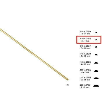 14K Yellow Gold 2 x 1mm Half-Round Sizing Stock, Dead Soft | Sold by cm |Bulk Prc Avlb| 600321 14K Yellow Gold 2 x 1mm Half-Round Sizing Stock, Dead Soft | Sold by cm |Bulk Prc Avlb| 600321