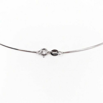 Platinum-plated 925 Sterling Silver Octagon Snake Chain | Sold by Each | Width:1mm Length: 50cm | BY003 Platinum-plated 925 Sterling Silver Octagon Snake Chain | Sold by Each | Width:1mm Length: 50cm | BY003