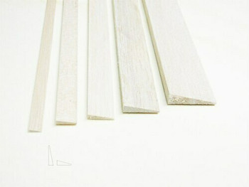 Balsa wood, Trailing edge, 5/16 x 1 1/4 x 12", Sold By Each | BWP1277 Balsa wood, Trailing edge, 5/16 x 1 1/4 x 12", Sold By Each | BWP1277
