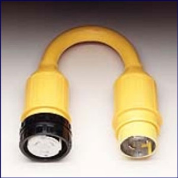 Marinco Pigtail Adapter - 50A 125-250V Locking to 50A Locking Marinco Pigtail Adapter - 50A 125-250V Locking to 50A Locking