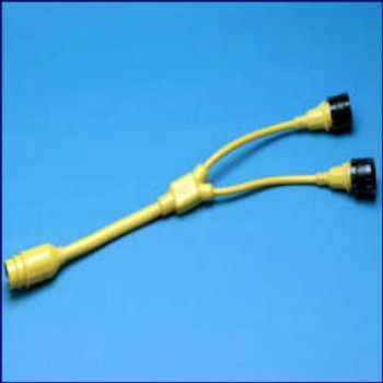 Marinco Y Adapter - 2-30A Locking to 50A 125-250V Locking Marinco Y Adapter - 2-30A Locking to 50A 125-250V Locking