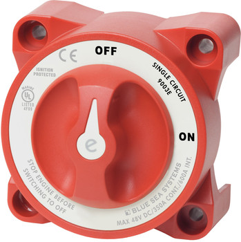 Blue Sea Systems e-Series Battery Switch Single Circuit ON/OFF Blue Sea Systems e-Series Battery Switch Single Circuit ON/OFF