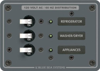 Blue Sea Systems 120V AC 3 Position 8058 Blue Sea Systems 120V AC 3 Position 8058