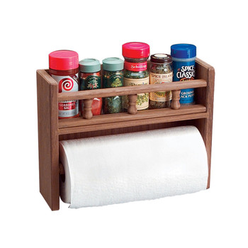 Whitecap Teak Paper Towel and Spice Rack Whitecap Teak Paper Towel and Spice Rack