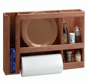 Whitecap Solid Teak Dish/Cup/Spice/Paper Towel Rack Whitecap Solid Teak Dish/Cup/Spice/Paper Towel Rack