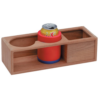 Whitecap Teak Two Insulated Drink/Binocular Rack w/Tray Whitecap Teak Two Insulated Drink/Binocular Rack w/Tray