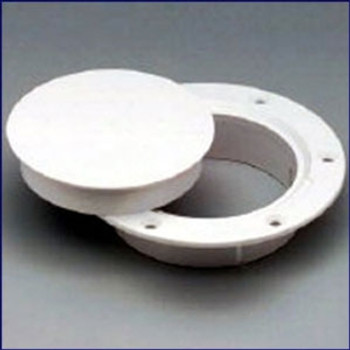 Nicro N10863DW 3" White Snap-in Deck Plate Nicro N10863DW 3" White Snap-in Deck Plate