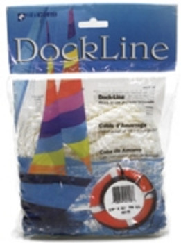 Unicord White Twisted Nylon Dock Line 5/8" Bag 402908 401611 401635 Unicord White Twisted Nylon Dock Line 5/8" Bag 402908 401611 401635