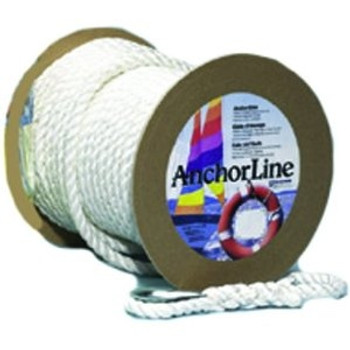 Unicord White Twisted Nylon Anchor Line 5/8" x 300' 301515 Unicord White Twisted Nylon Anchor Line 5/8" x 300' 301515