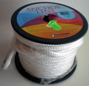 Unicord White Double Braid Anchor Line 3/8"x150' Unicord White Double Braid Anchor Line 3/8"x150'