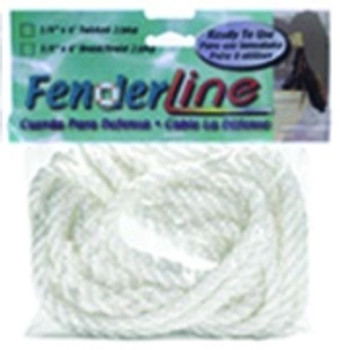 Unicord White Twisted Fender Lines 1/4" x 6' 601141 Unicord White Twisted Fender Lines 1/4" x 6' 601141