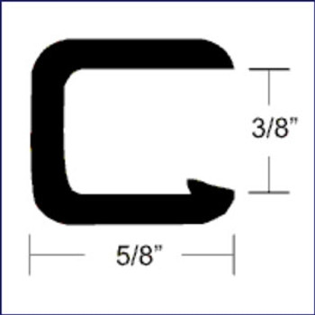 Taco Marine V30-1312B25-1 Flex Trim 3/8 in Black Taco Marine V30-1312B25-1 Flex Trim 3/8 in Black