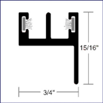 Taco Marine Window Track Lower A52-0084VEL12 Taco Marine Window Track Lower A52-0084VEL12