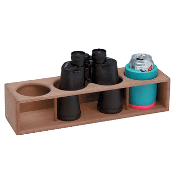 Whitecap Teak Four Insulated Drink/Binocular Rack Whitecap Teak Four Insulated Drink/Binocular Rack