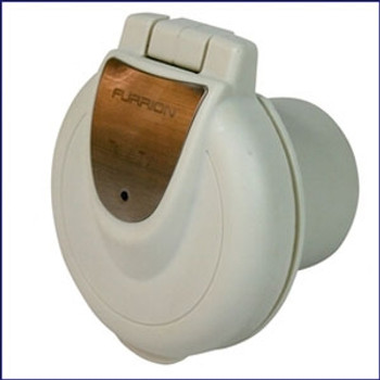Furrion F52INR PS 50 Amp 125-250V Inlet - Round Non-Metallic With Stainless Plate Furrion F52INR PS 50 Amp 125-250V Inlet - Round Non-Metallic With Stainless Plate