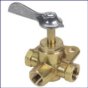 Moeller 033312-10 3/8 FNPT Brass 3-Way Valve Moeller 033312-10 3/8 FNPT Brass 3-Way Valve