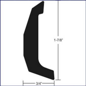 Taco Marine A11-0515TAL Aluminum Rub Rail-- 1 7/8" x 20' Taco Marine A11-0515TAL Aluminum Rub Rail-- 1 7/8" x 20'