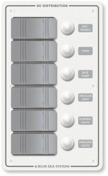 Blue Sea Systems White Water Resistant Circuit Breaker Panel Blue Sea Systems White Water Resistant Circuit Breaker Panel