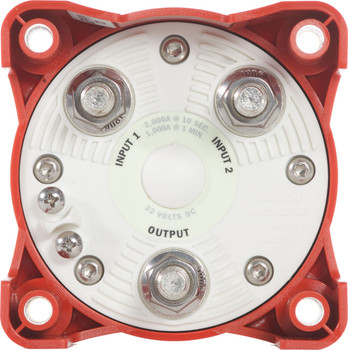 Blue Sea Systems 9002E e-Series Battery Switch Selector w/Alternator Field Disconnect Red Blue Sea Systems 9002E e-Series Battery Switch Selector w/Alternator Field Disconnect Red