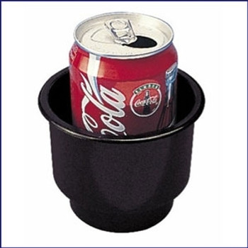 Sea Dog Large Flush Mount Black Drink Holder 4 in Sea Dog Large Flush Mount Black Drink Holder 4 in