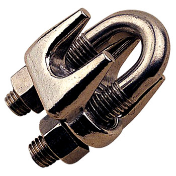 Sea Dog Stainless Wire Rope Clip 1/4" (159506-1), 5/16" (159508-1), 3/8" (159510-1) Sea Dog Stainless Wire Rope Clip 1/4" (159506-1), 5/16" (159508-1), 3/8" (159510-1)