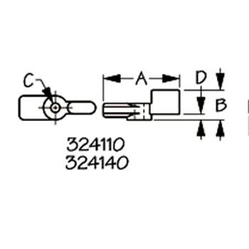 Sea Dog Nylon Windshield Single Wing Latch 324110-1 Sea Dog Nylon Windshield Single Wing Latch 324110-1