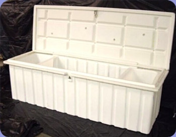 RomoTech 76"x25"x22.5" Large Dock Box - White 82121349 RomoTech 76"x25"x22.5" Large Dock Box - White 82121349