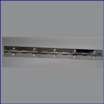 Chrome Plated Brass Piano Hinge 5 ft. x 1" WO-10009 Chrome Plated Brass Piano Hinge 5 ft. x 1" WO-10009