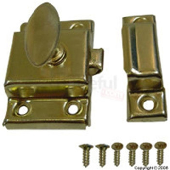 Cupboard Turn Catch 1 3/4" Brass WO-10080 Cupboard Turn Catch 1 3/4" Brass WO-10080
