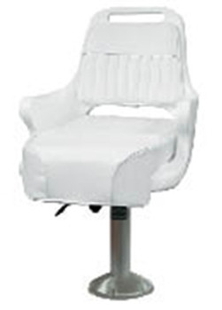 Wise ladder back helm pilot chair w/cushions, fixed pedestal & seat slide WD1095-710
Wise ladder back helm pilot chair w/cushions, fixed pedestal & seat slide WD1095-710
