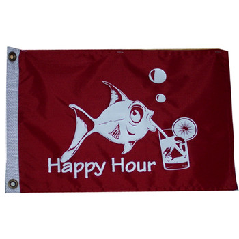 Taylor Made 12" x 18" Flag - Happy Hour 5418 Taylor Made 12" x 18" Flag - Happy Hour 5418