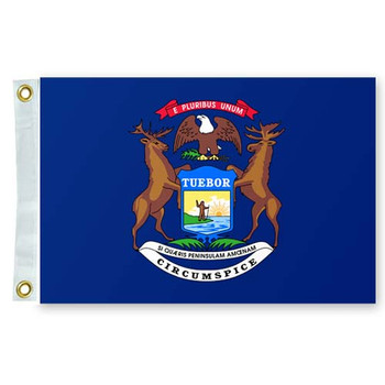 Taylor Made 12" x 18" State of Michigan Flag 93108 Taylor Made 12" x 18" State of Michigan Flag 93108