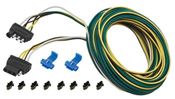 Cequent 707104 4 Way Flat Connector 30' Trailer End, Wishbone Harness Kit w/Hardware Cequent 707104 4 Way Flat Connector 30' Trailer End, Wishbone Harness Kit w/Hardware