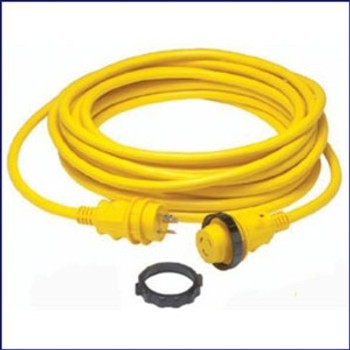 Marinco 199117 30 Amp Cordset LED Ergo Grip - 25ft - Yellow Marinco 199117 30 Amp Cordset LED Ergo Grip - 25ft - Yellow