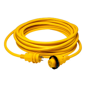 Marinco 30 Amp Power Cord Plus Cordset - 12 ft. yellow 199116 Marinco 30 Amp Power Cord Plus Cordset - 12 ft. yellow 199116