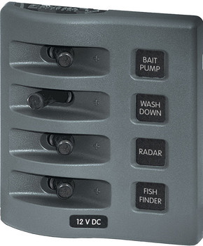 Blue Sea Systems Weather Deck Panel Gray 4305 4307 Blue Sea Systems Weather Deck Panel Gray 4305 4307
