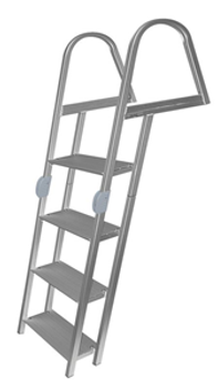 JIF Marine 4-Step Folding Angled Dock Ladder ERR4 JIF Marine 4-Step Folding Angled Dock Ladder ERR4
