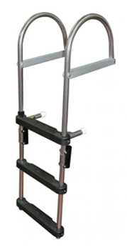JIF Marine 4-Step Pontoon Transom Ladder EPZ4 JIF Marine 4-Step Pontoon Transom Ladder EPZ4