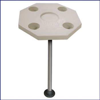 JIF Marine DSI-KS Octagonal Ivory Table Kit with Surface Mount JIF Marine DSI-KS Octagonal Ivory Table Kit with Surface Mount