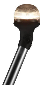 Attwood All-Round Folding Pole Light with Articulating Anti-Glare Head Stern Light 5340-54-7 Attwood All-Round Folding Pole Light with Articulating Anti-Glare Head Stern Light 5340-54-7