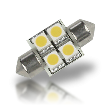 Lunasea Pointed Festoon 4 LED Light Bulb - 31mm 202C LLB-202C-21-00 Lunasea Pointed Festoon 4 LED Light Bulb - 31mm 202C LLB-202C-21-00