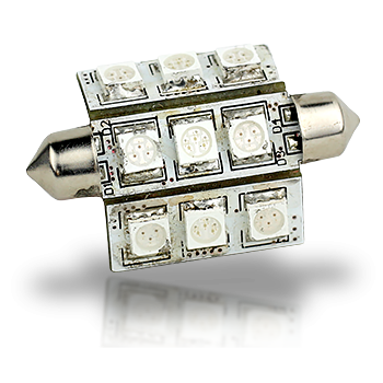 Lunasea Pointed Festoon 9 LED, 270 Degree, Light Bulb - 42mm LLB-189C-21-01 Lunasea Pointed Festoon 9 LED, 270 Degree, Light Bulb - 42mm LLB-189C-21-01