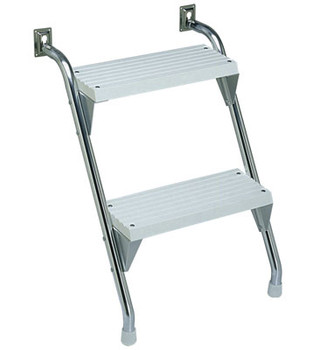 Garelick White Poly Aluminum Cockpit Steps 25122-01 25128-01 Garelick White Poly Aluminum Cockpit Steps 25122-01 25128-01